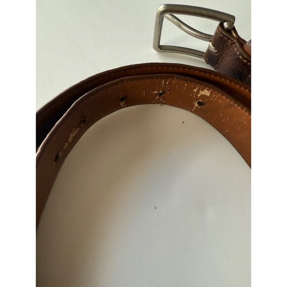 Mens Handcrafted Pebbled Leather Everyday Casual Dress Belt - Picture 4 of 9